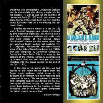 CD Carlo Rustichelli: Un Giorno Da Leoni / La Battaglia Di El Alamein (Original Motion Picture Soundtracks)