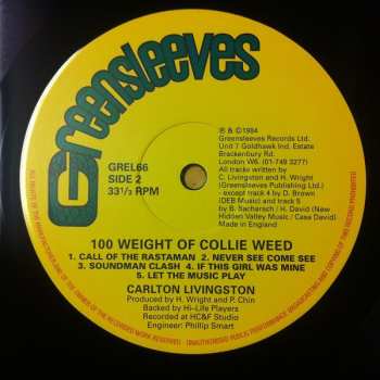 LP Carlton Livingston: 100 Weight Of Collie Weed