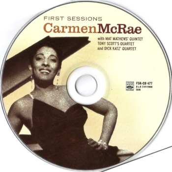 CD Carmen McRae: First Sessions