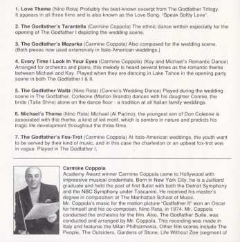CD Carmine Coppola: The Godfather Suite (Music Featured In The Godfather Trilogy)