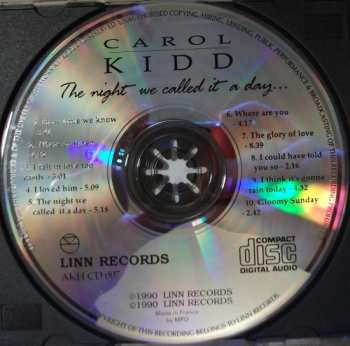CD Carol Kidd: The Night We Called It A Day....