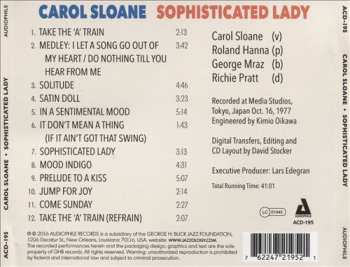 CD Carol Sloane: Sophisticated Lady