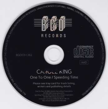 CD Carole King: One To One / Speeding Time