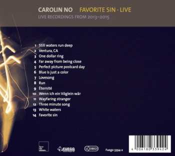 CD Carolin No: Favorite Sin Live