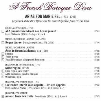 CD Jean-Philippe Rameau: A French Baroque Diva: Arias For Marie Fel By Lacoste, Lalande, Rameau, Rousseau, Fiocco & Mondonville