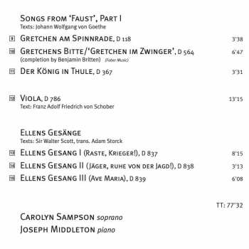 SACD Carolyn Sampson: A Soprano's Schubertiade