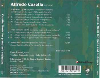 CD Alfredo Casella: Scarlattiana • Triple Concerto • A Notte Alta
