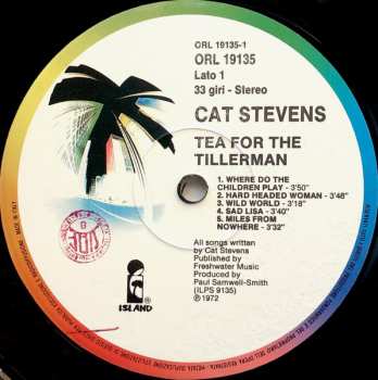 LP Cat Stevens: Tea For The Tillerman