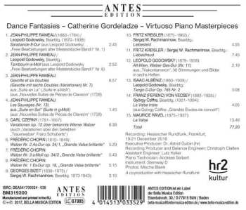 CD Catherine Gordeladze: Dance Fantasies (Virtuoso Piano Masterpieces)