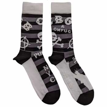 Merch Cbgb: Ankle Socks Logo Cbgbs Striped