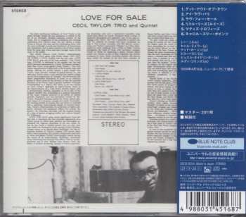 CD Cecil Taylor Quintet: Love For Sale LTD