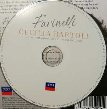 CD Cecilia Bartoli: Farinelli