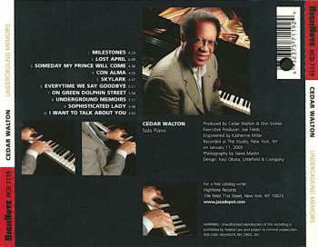 CD Cedar Walton: Underground Memoirs