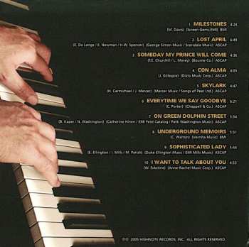 CD Cedar Walton: Underground Memoirs