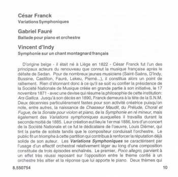 CD César Franck: French Music For Piano & Orchestra