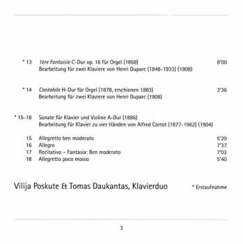 SACD César Franck: Werke Für Klavierduo (Works For Piano Duo)