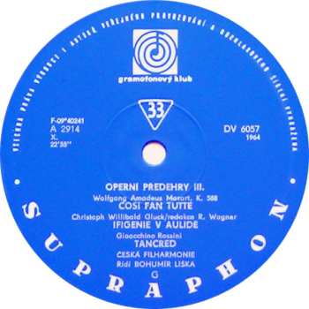 LP The Czech Philharmonic Orchestra: Výběr Světových Operních Předeher III.