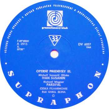 LP The Czech Philharmonic Orchestra: Výběr Světových Operních Předeher III.