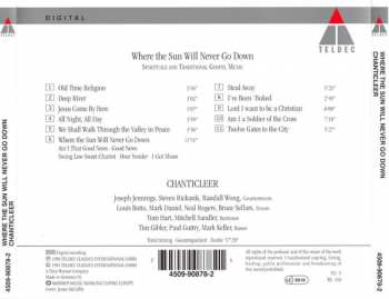 CD Chanticleer: Where The Sun Will Never Go Down (Spirituals And Traditional Gospel Music)
