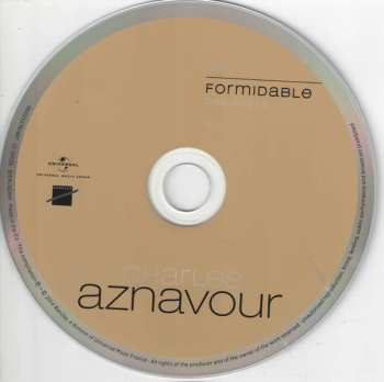 2CD Charles Aznavour: Formidable - Das Beste