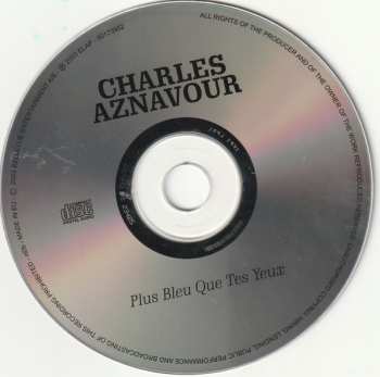 CD Charles Aznavour: Plus Bleu Que Tes Yeux