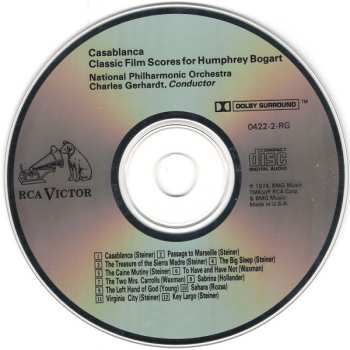 CD National Philharmonic Orchestra: Casablanca - Classic Film Scores For Humphrey Bogart