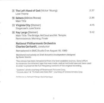 CD National Philharmonic Orchestra: Casablanca - Classic Film Scores For Humphrey Bogart