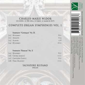 CD Charles-Marie Widor: Complete Organ Symphonies Vol. 1, No. IX "Gothique" & No. X "Romane"