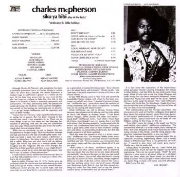 CD Charles McPherson: Siku Ya Bibi (Day Of The Lady) LTD