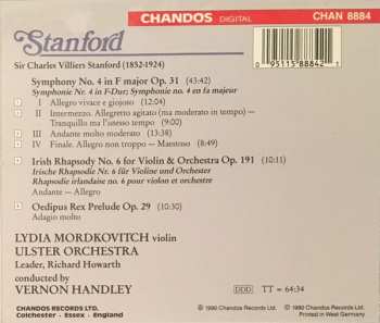 CD Vernon Handley: Symphony No. 4 In F Major / Irish Rhapsody No. 6 / Oedipus Rex Prelude