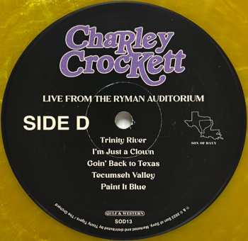 2LP Charley Crockett: Live From The Ryman Auditorium CLR