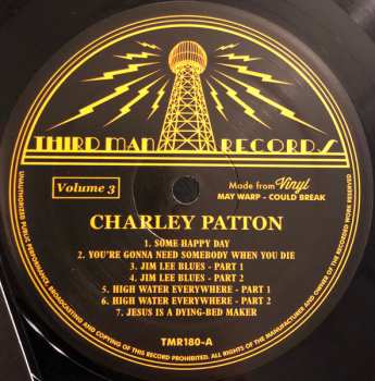 LP Charley Patton: Complete Recorded Works In Chronological Order Volume 3