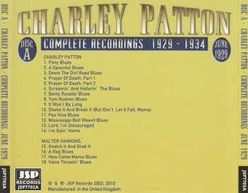 5CD/Box Set Charley Patton: Complete Recordings 1929 - 1934
