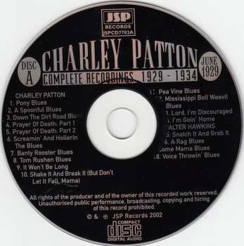 5CD/Box Set Charley Patton: Complete Recordings 1929 - 1934