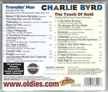 CD Charlie Byrd: Travellin' Man / The Touch Of Gold (Charlie Byrd Plays Today’s Great Hits)