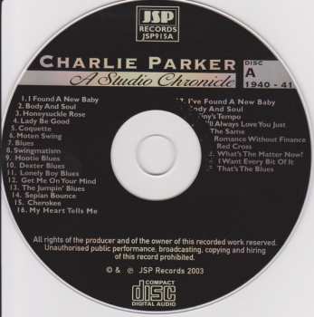 5CD Charlie Parker: A Studio Chronicle 1940 - 1948