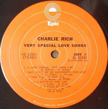 LP Charlie Rich: Very Special Love Songs