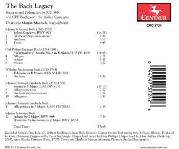 CD Charlotte Mattax: The Bach Legacy