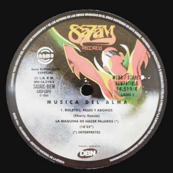 2LP Charly Garcia: Música Del Alma