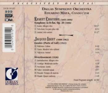 CD Jacques Ibert: Chausson: Symphony in B-Flat; Ibert: Escales / Divertissement