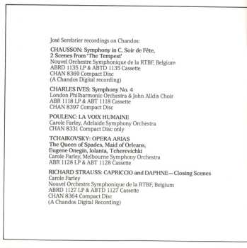 CD Ernest Chausson: Symphony In B Flat, Op. 20 • Soir De Fête, Op. 32 • The Tempest, Op. 18: 2 Scenes