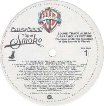 LP Cheech & Chong: Paramount Pictures Presents Cheech Y Chong's Up In Smoke