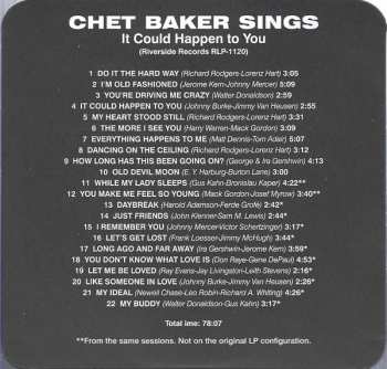 CD Chet Baker: It Could Happen To You - Chet Baker Sings