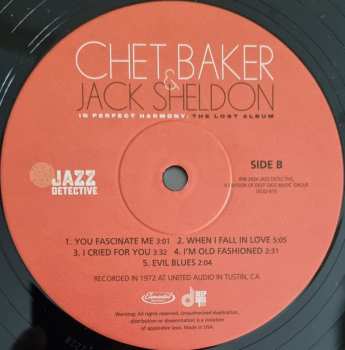 LP Chet Baker: In Perfect Harmony: The Lost Album LTD | NUM