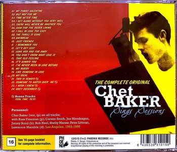 CD Chet Baker: The Complete Original Chet Baker Sings Sessions
