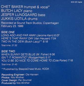 LP Chet Baker Quartet: When Sunny Gets Blue