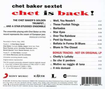 CD Chet Baker Sextet: Chet Is Back!