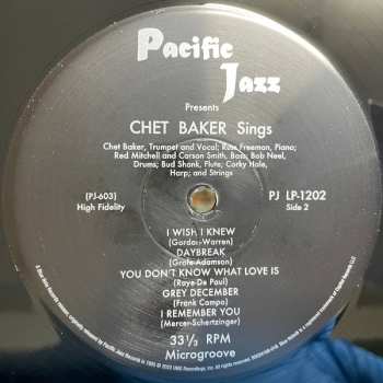 LP Chet Baker: Sings And Plays With Bud Shank, Russ Freeman And Strings