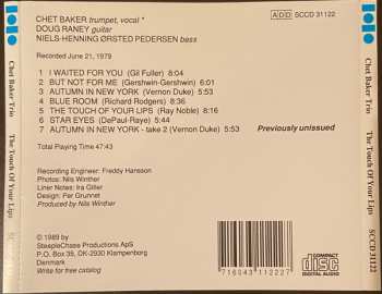 CD Chet Baker: The Touch Of Your Lips