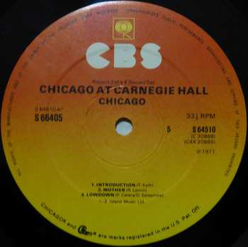 4LP/Box Set Chicago: Chicago At Carnegie Hall